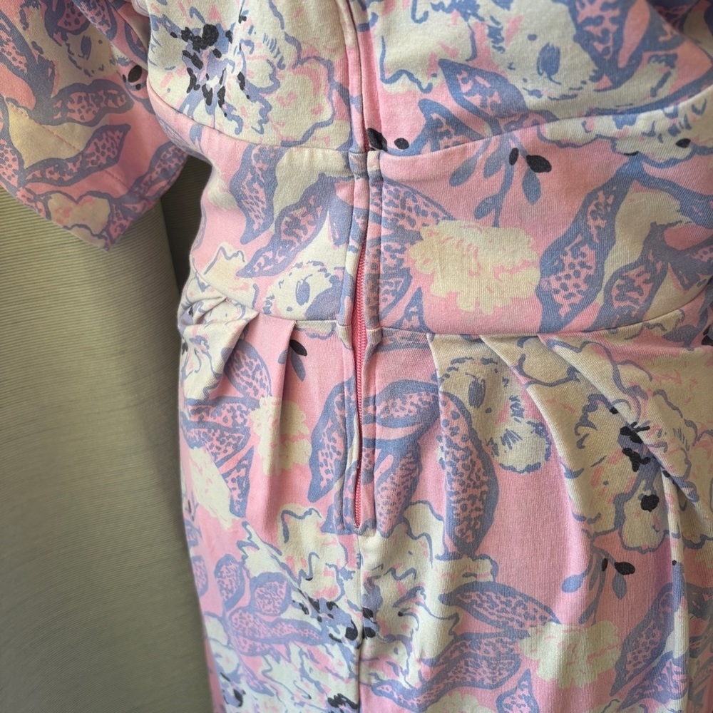 Lilly Pulitzer sz 10 Wisteria kimono Sleeve V-Neck Maxi Dress Floral Stretch - Picture 5 of 10